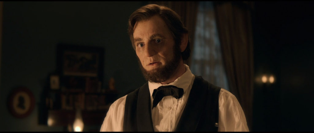 Still from Abraham Lincoln: Vampire Hunter, close up of Benjamin Walker as Abraham Lincoln